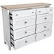 Windmill Harbour White Whisp and Sand 8 Drawer Dresser