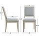 Carena Brown Upholstered Side Chair Set of 2