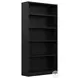Universal Black Tall 5 Shelf Bookcase
