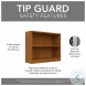 Universal Natural Cherry Small 2 Shelf Bookcase
