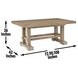 Napa Brown 72" Extendable Rectangular Counter Height Dining Table