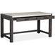 Plum Creek Ravenwood Black and White 60" Marble Top Writing Desk