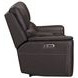 Easton Steamboat Brown Leather 76" Zero Gravity Power Reclining Loveseat with Console and USB Charging