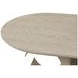 Gwendolyn Cerused Taupe 86" Oval Dining Table