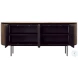 Dabne Natural Wood Wash And Black Sideboard