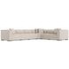 Bliss Cream 6 Piece Modular Power Reclining Sectional with Pillows