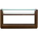 Sebastian Cinnamon Rectangular Glass Top Sofa Table