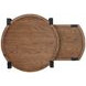 Kaysen Wallaby and Matte Black Round Nesting End Table