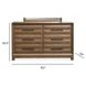 Callisto Bourbon Brown 6 Drawer Dresser