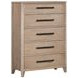 Breckenridge Mocha Medium Brown 5 Drawer Chest