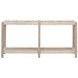 Wrap Oat and Washed Ever Teak Outdoor Rectangular Console Table