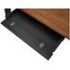 Avery Rich Medium Brown 60" Writing Desk with USB Charging