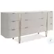 Love At First Sight Matte Pearl 9 Drawer Dresser