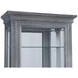 Medley Gray 2 Side Entry Door Accent Curio Cabinet with LED Lighting