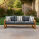 Bristol Bay Gray 91" Outdoor Sofa