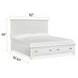 Harborwick White Dove California King Storage Panel Bed