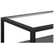 Glaze Onyx Rectangular Glass Top Cocktail Table
