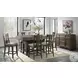 Whiskey River Gun Powder Gray Counter Height Kitchen Island