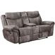 Nashville Gray 78" Manual Glider Reclining Console Loveseat