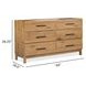 Davenport Rustic Caramel 6 Drawer Dresser