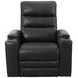 Axion Autumn Black Leather Zero Gravity Power Recliner with USB Charging