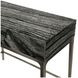 Linea Black Forest Marble And Textured Graphite Metal Nightstand