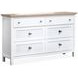 Windmill Harbour White Whisp and Sand 6 Drawer Dresser