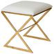 X Side Cream and Gold Stool