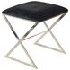 X Side Black and Silver Stool