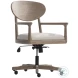 Aventura Beige Leather Office Chair