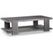 Andros Smoked Truffle and Oxford Brown Outdoor Rectangular Occassional Table Set