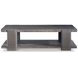Andros Smoked Truffle and Oxford Brown Outdoor Rectangular Occassional Table Set