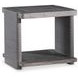 Andros Smoked Truffle and Oxford Brown Outdoor Rectangular Occassional Table Set