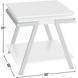 Zena White Lift Top Occasional Table Set