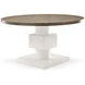 Newberry White Oak And Rustic Gray Round Dining Table
