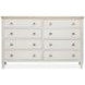 Echo Isles Sea Pearl and Driftwood 8 Drawer Dresser