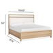 Merrifield Sandstone Beige and White King Upholstered Panel Bed