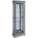 Medley Gray 2 Side Entry Door Accent Curio Cabinet with LED Lighting