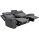 Gaston Gray 88" Manual Reclining Sofa with Drop-Down Console
