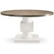 Newberry White Oak And Rustic Gray Round Dining Table