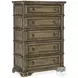 Savannah Medium Wood Tone Ross Five Drawer Chest