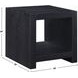 Aubrey Black Square End Table