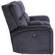 Lovell Gray 65" Power Reclining Console Loveseat with USB Charging