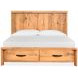 Highridge Honey Wheat Queen Storage Panel Bed