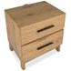 Davenport Rustic Caramel 2 Drawer Nightstand with USB Charging