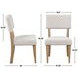 Colvin Brown and White Side Chair