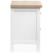 Windmill Harbour White Whisp and Sand 2 Drawer Nightstand with USB Charging