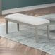 Essence Beige And Gray Upholstered Dining Bench