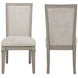 Mariana Gray and Cream Upholstered Side Chair Set of 2