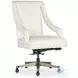 Solenne White Leather Swivel Tilt Executive Chair